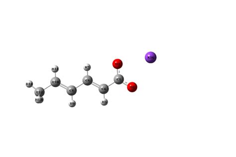 Molecular Structure Of Potassium Sorbate Download Scientific Diagram