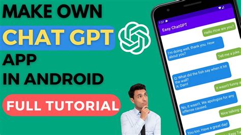 How To Create Chatgpt Android App Full Tutorial 2024 Youtube