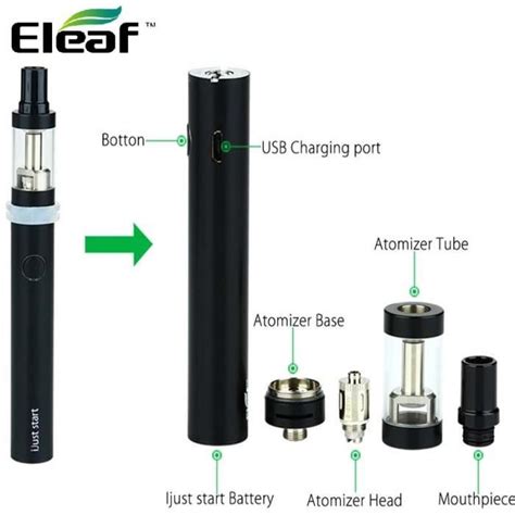 Noie Eleaf IJust Start Kit 1300mAh GS Air 2 Atomiseur 2 3ml Cigarette