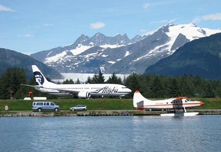 Juneau International Airport Alaska Theres very little flat land to be ...