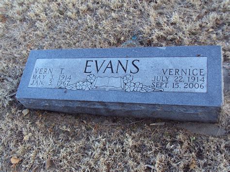 Vernice Josiassen Evans M Morial Find A Grave