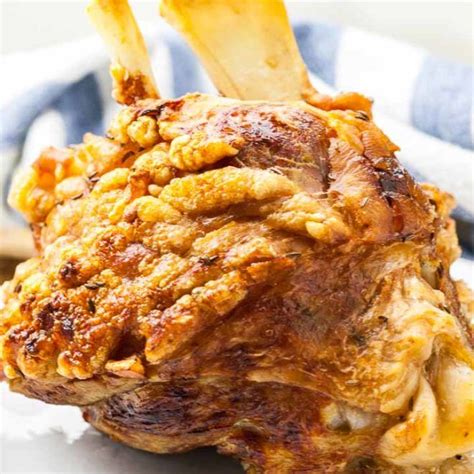 German Pork Hock Also Known As Roasted Ham Hock Or Schweinshaxe Is A