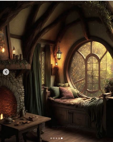 Fantasy Cottage Interior With Woodland House Vibes