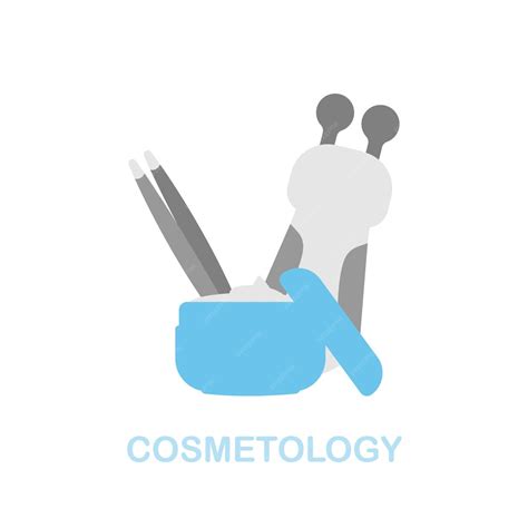 Icono Plano De Cosmetología Signo De Elemento Coloreado De La Colección