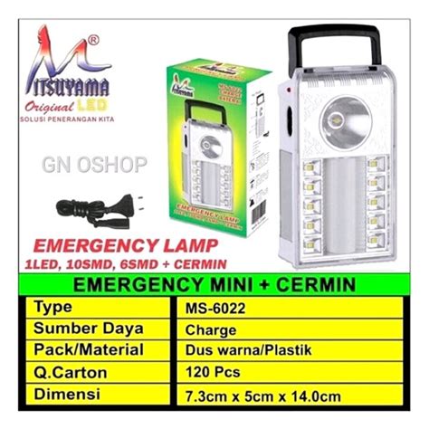 Jual Lampu Senter Emergency Mini Led Recharger Lampu Emergency Senter