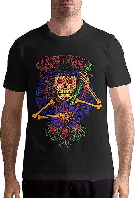 Santana T Shirt Mens Cotton Short Sleeve T Shirt Fashion Round Neck