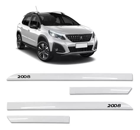 Friso Lateral Peugeot 2008 2017 A 2023 Facão Branco Nacre