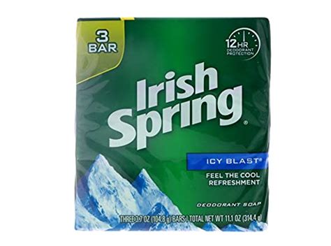 Snapklik Irish Spring Deodorant Bar Soap Icy Blast 3 75 Oz Bars