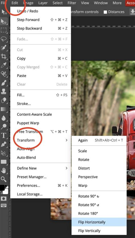 How To Move Rotate Flip Scale Duplicate An Image In Photopea