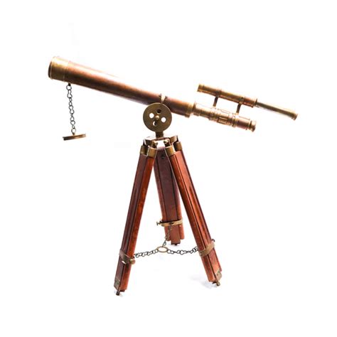 Handmade Antique Finish Double Barrel Brass Telescope With Tripod Stand At Best Price In Roorkee