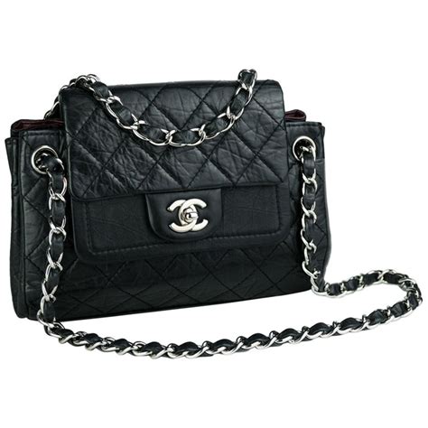 Chanel Limited Edition Distressed Calfskin Classic Double Flap Bag For