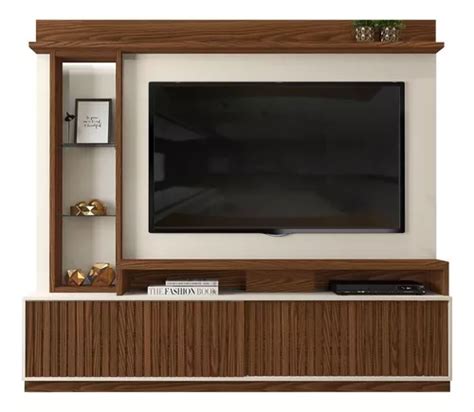 Estante Home Theater Para Tv At Pol Led Portas To Mercadolivre