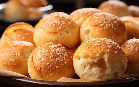 Premium Ai Image Pao De Queijo Brazilian Cheese Bread A Tasty