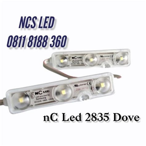 Jual LAMPU MODUL 3 MATA NC LED SAMSUNG DOVE 2835 MADE IN KOREA LED