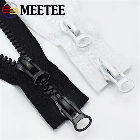 2pcs 60 300cm 5 8 Resin Zipper Double Single Sliders Open End Zippers