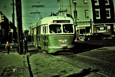 Septa Pcc Trolley On Rt50 At 4th And Snyder Train Vehicles The 4