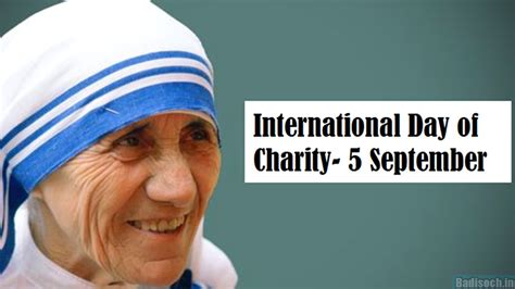 International Day Of Charity 2023 September 5 History Theme Meaning