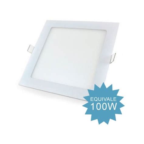 Panel Led 18w Embutir Cuadrado Luz Fria Baw