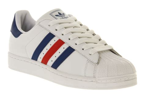 Adidas Superstar 2 White Collegiate Red Royal Blue in White for Men | Lyst