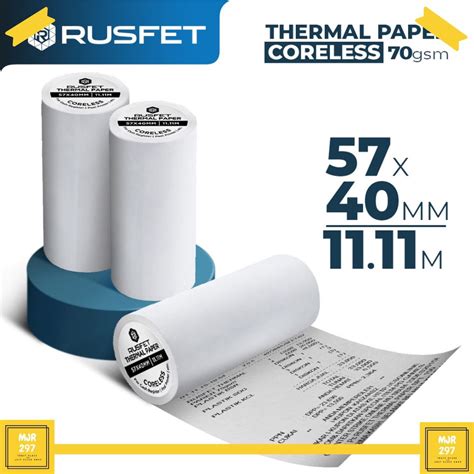 Jual KERTAS THERMAL KASIR STRUK TERMAL EDC PAPER ROLL 57 X 40MM