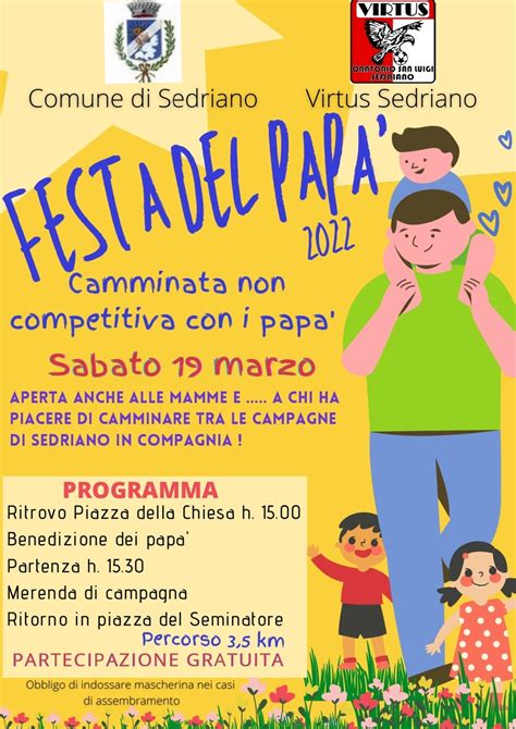 Festa Del Papà 2022 Camminata Non Competitiva Con I Papa Comune Di