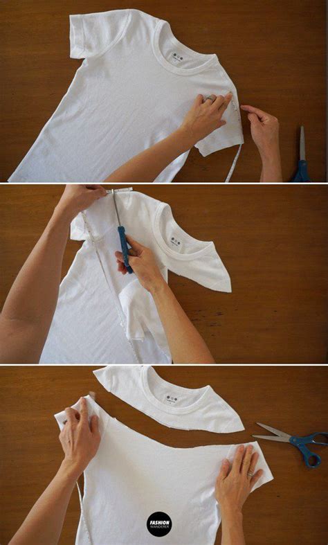 Diy No Sew T Shirt Refashion Easy Upcycle Ideas Tshirt