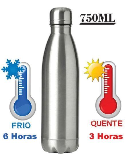 Garrafa Termica Inox Squeeze Academia Caminhada Ml Golden Rio