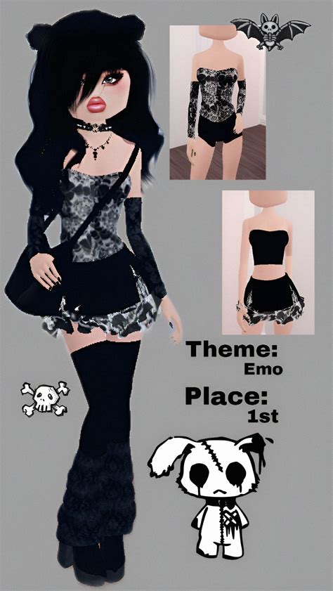 Dress To Impress Emo Outfit In 2024 Dress To Impress Duo Dress Gaming Clothes