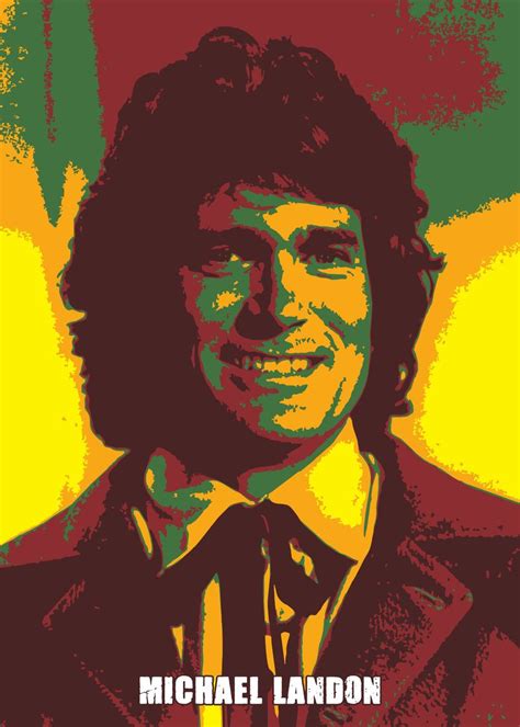 Michael Landon V Pop Art Poster By Taurungka Graphic Design Displate