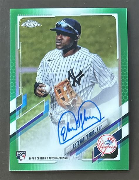 Estevan Florial Topps Chrome Rookie Autographs Green Flickr