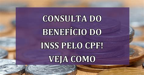 Consulta Do Benef Cio Do Inss Pelo Cpf O Que Voc Precisa Saber