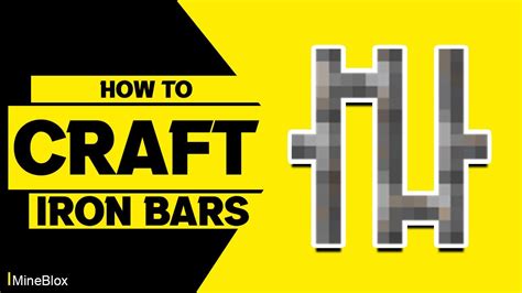 How To Craft Iron Bars In Minecraft Youtube