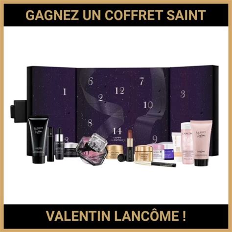 JEU CONCOURS GRATUIT POUR GAGNER UN COFFRET SAINT VALENTIN LANCÔME