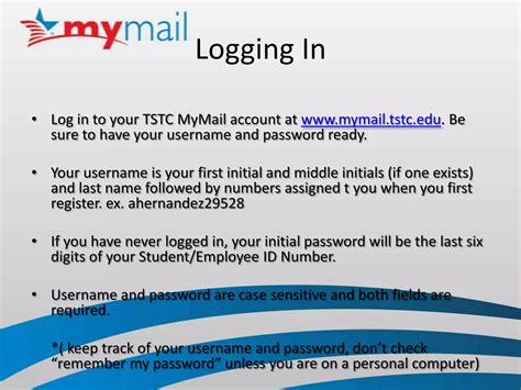 How to use the tstc mymail system | PPTX