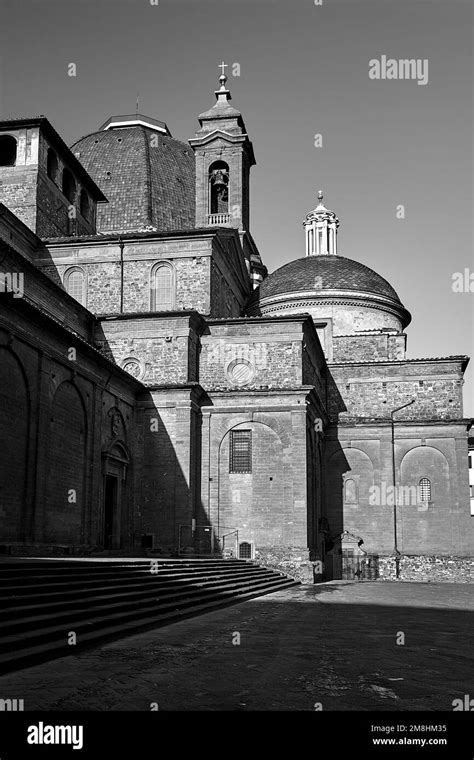 Bell Tower And Dome Of A Medieval Church In The City Of Florence Italy