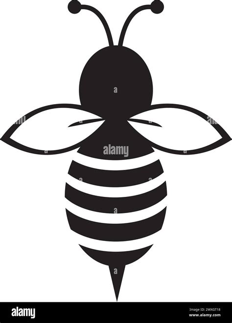 bee icon vector illustration symbol design stock vector image art alamy