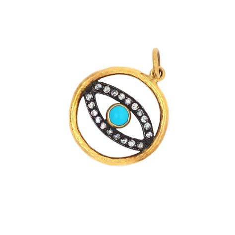 Evil Eye with Turquoise Pendant – Ara 24K Collections