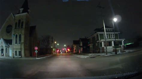 4k Dash Cam Racine Wisconsin 12th St Ghetto At Night January 2023