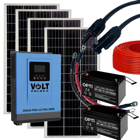 VOLT SINUS PRO ULTRA Zestaw Off Grid PV 720W 12V 200Ah Komplet