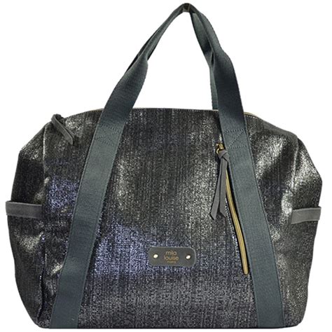 Mila Louise Nicoli EP7 Grand Cabas Et Sac Week End Gris