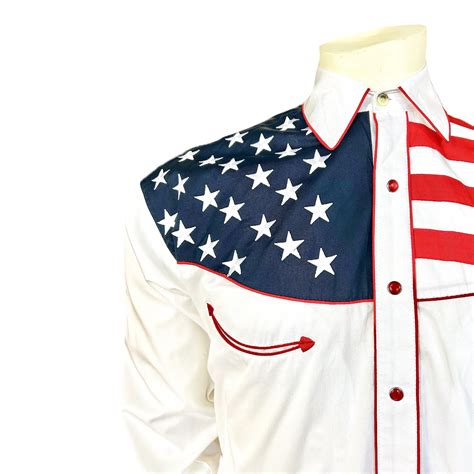 Rockmount Men's American Flag Western Shirt