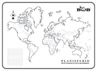Planisferio Divisi N Pol Tica S N Ediciones Bob
