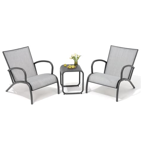 Pellebant Outdoor Pieces Bistro Set Patio Set Aluminum Lounge