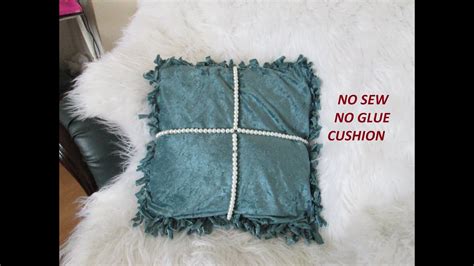 Diy No Sew Cushion Cover No Glue Youtube