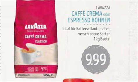 Lavazza Caffè Crema Oder Espresso Bohnen Angebot bei Edeka Struve