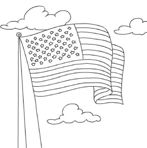 US Flag Coloring page