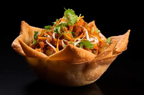 Premium Photo | Taste of India Irresistible Samosa Chaat Treat on white ...