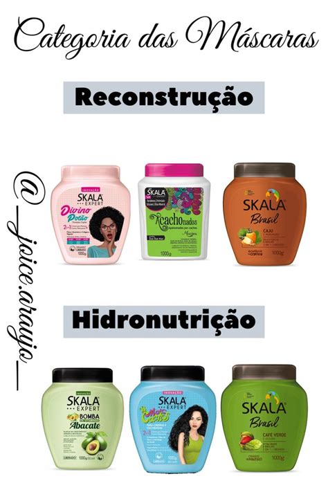 Máscaras Skala Hidronutrição Produtos para cabelos cacheados Dicas