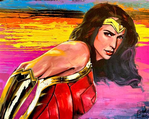 Wonder Women Original Painting - Modern Pop Art Paintings for sale by ...