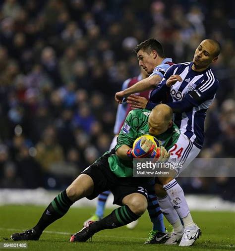 West Bromwich Albion Ciaran Clark Of Aston Villa Photos And Premium